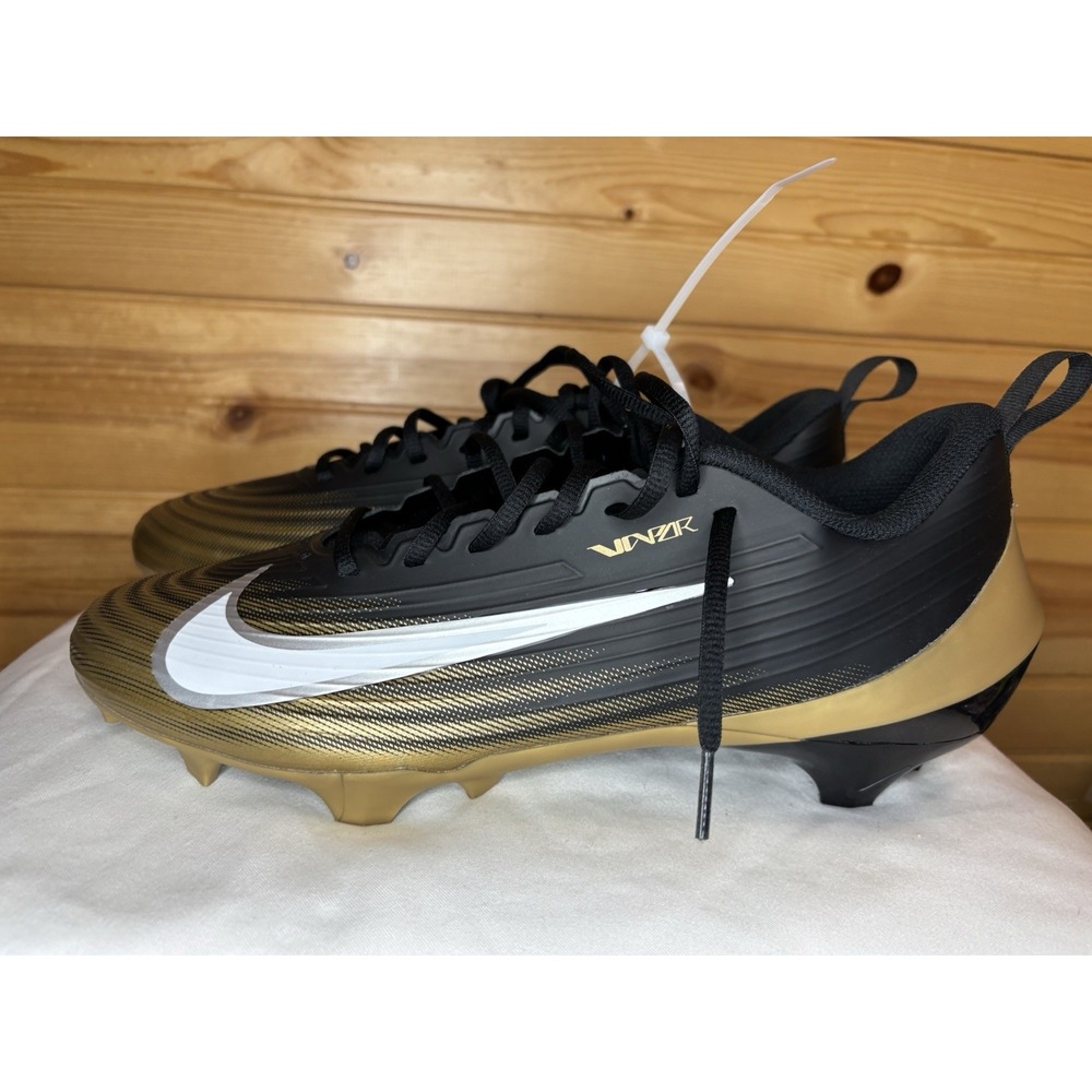 Nike Vapor Speed 3 Black Gold Football Cleats FB3303-003 Men's Size 11.5 NEW